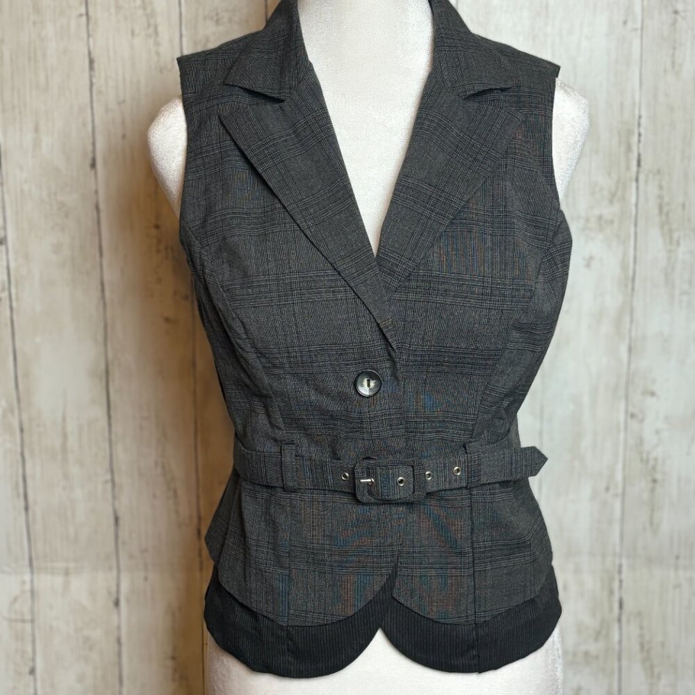 BCX Grey Women’s Vest Size Medium